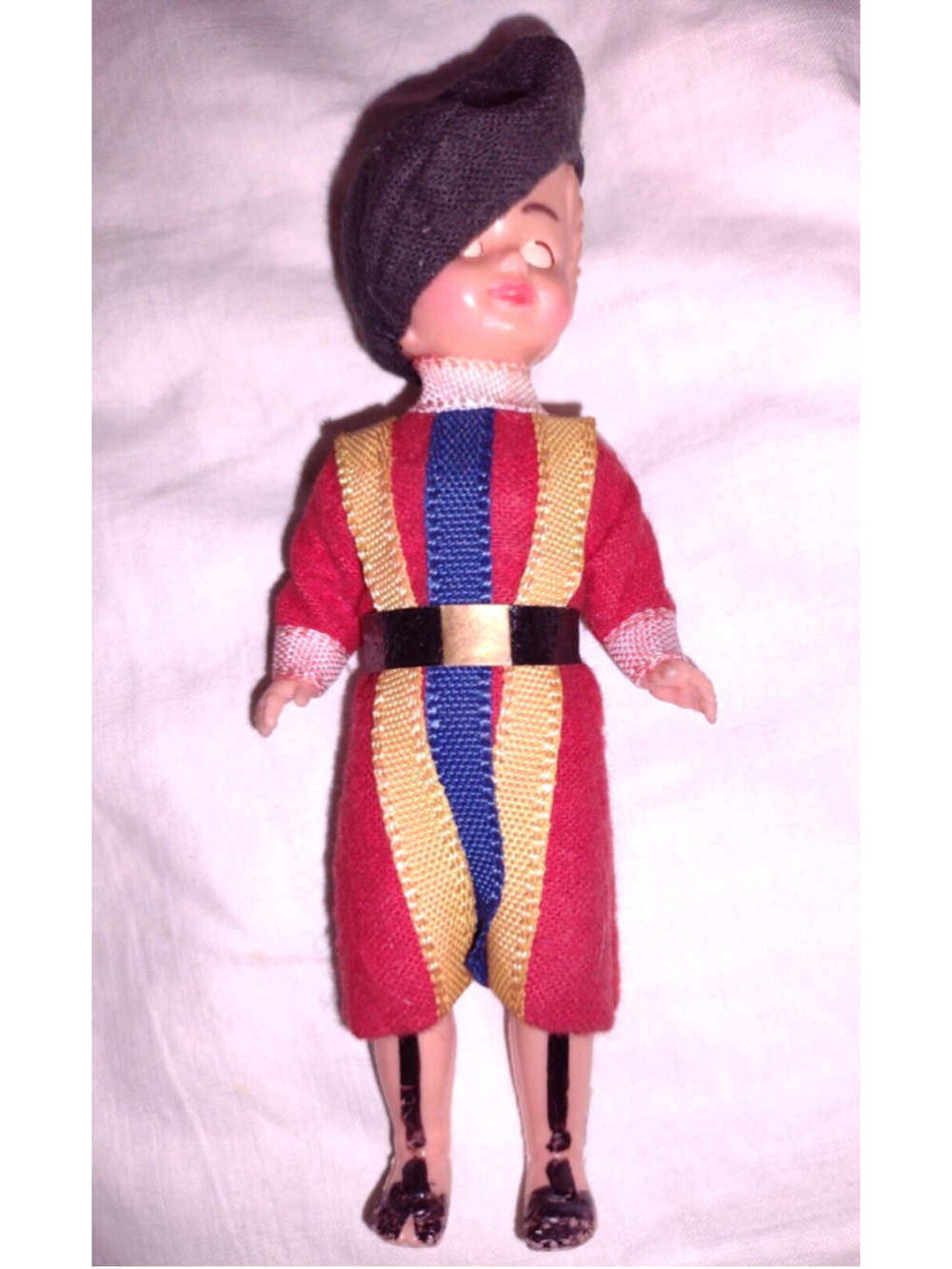 Vintage Souvenir Doll Vatican Guard 5"